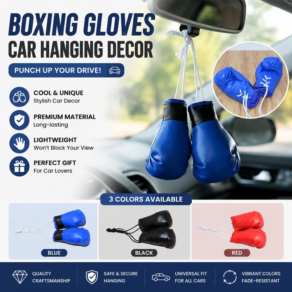 Car Accessories Mirror Hanging - Mini Boxing Gloves Car Rearview Mirror