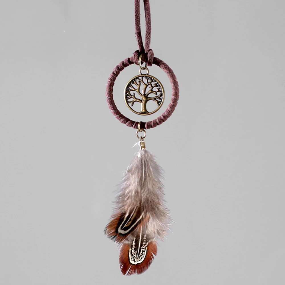 Car Accessories Mirror Hanging - Car Pendant Ornament Dream Catcher Feather
