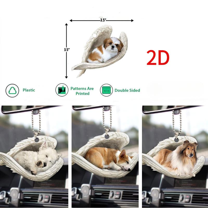 1*Creative Sleeping Angel Wing - Car Accessories Mirror Hanging recension och pris