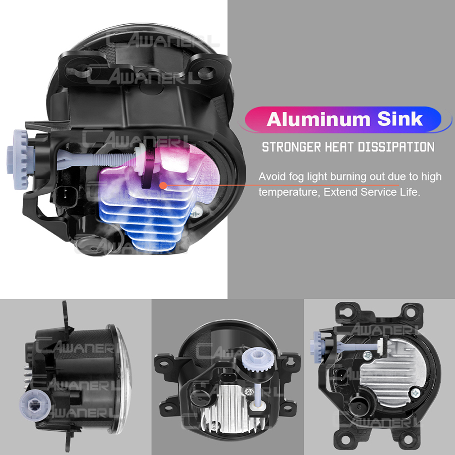 2 X Adjustable Car LED Fog Lig - Car Accessories Xcent recension och pris