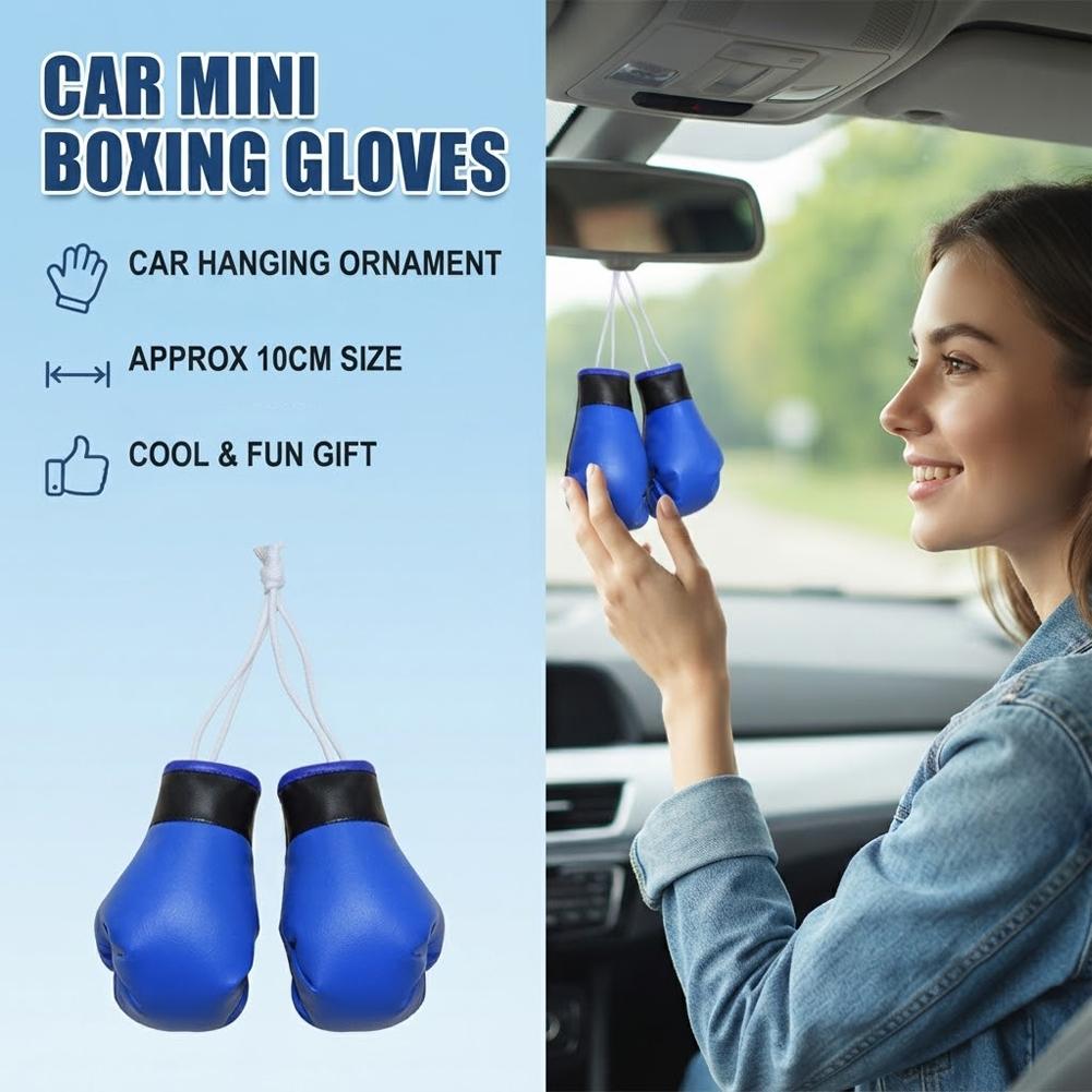 Mini Boxing Gloves Car Rearvie - Car Accessories Mirror Hanging recension och pris