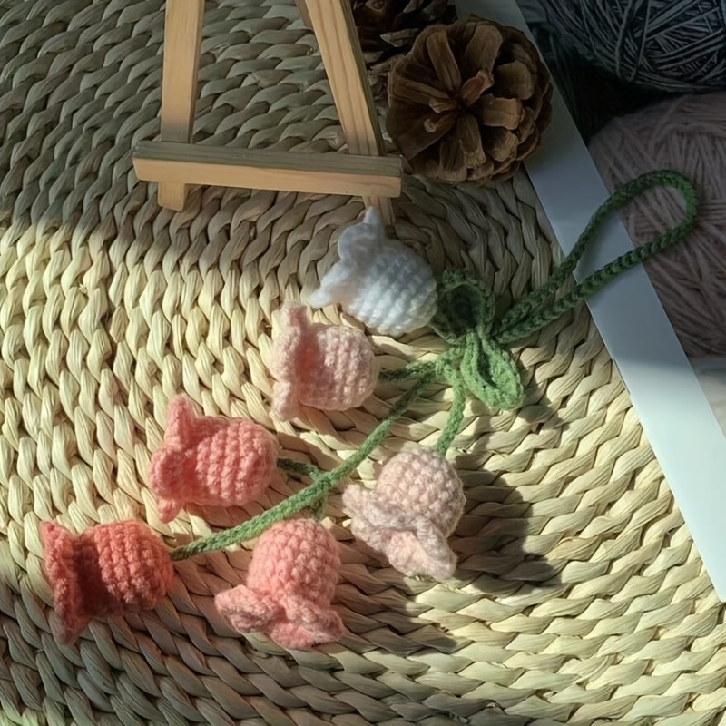 1Pc Bellflower Hand-knitted Ca - Car Accessories Mirror Hanging recension och pris