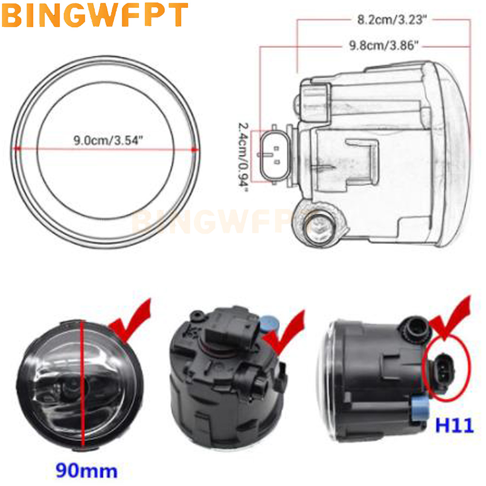 2PCS LED Fog Lights Lamp For N - Car Accessories Xcent recension och pris