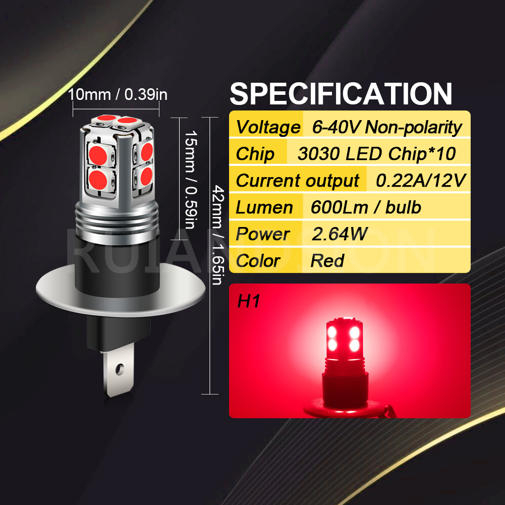 6-40V H1 H3 Super Bright LED C - Car Accessories Xcent recension och pris
